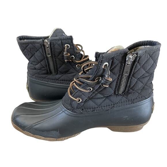 Sperry Women's Saltwater Quilted Duck Boot Size 7.5 - Picture 2 of 9